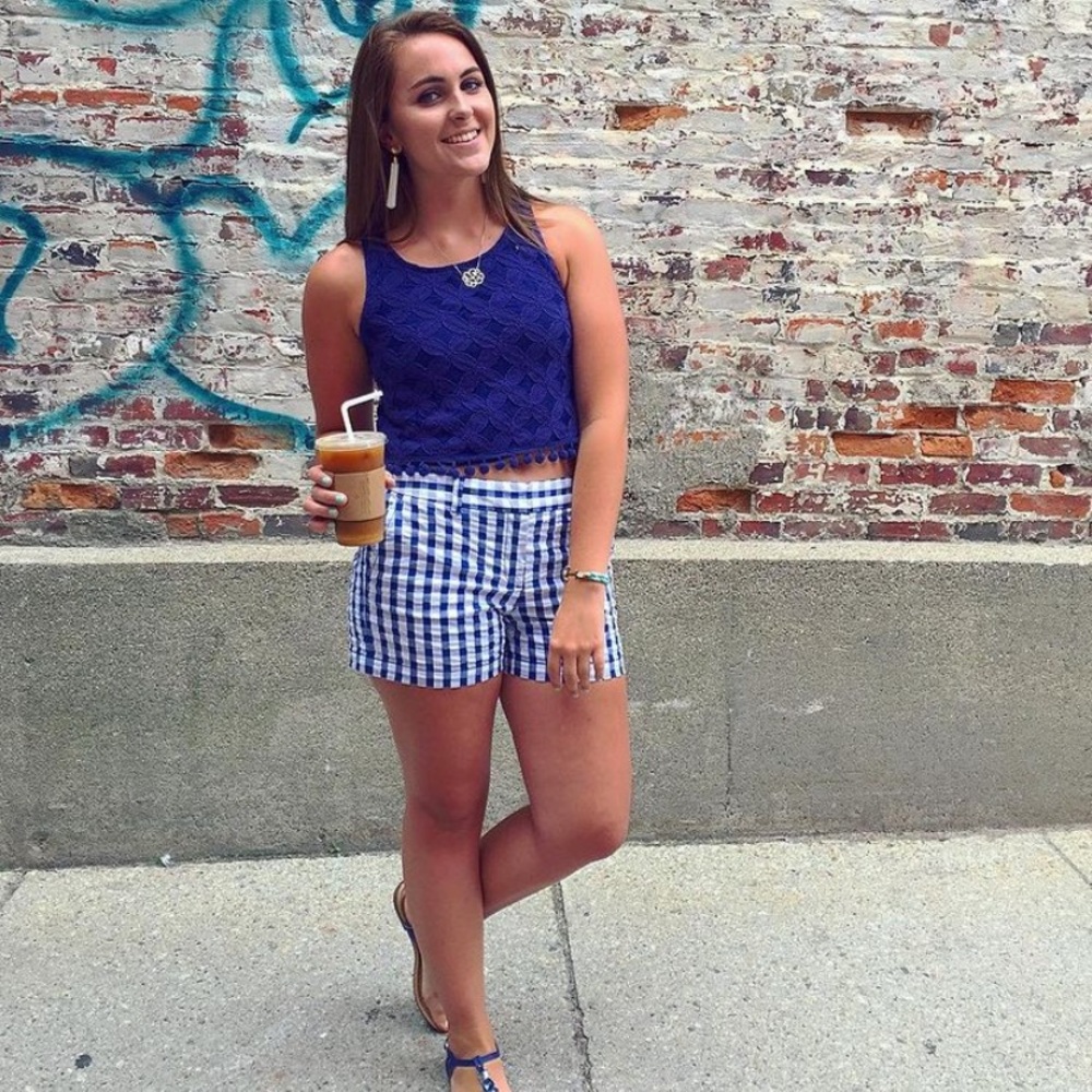 Loft Gingham 4” Shorts